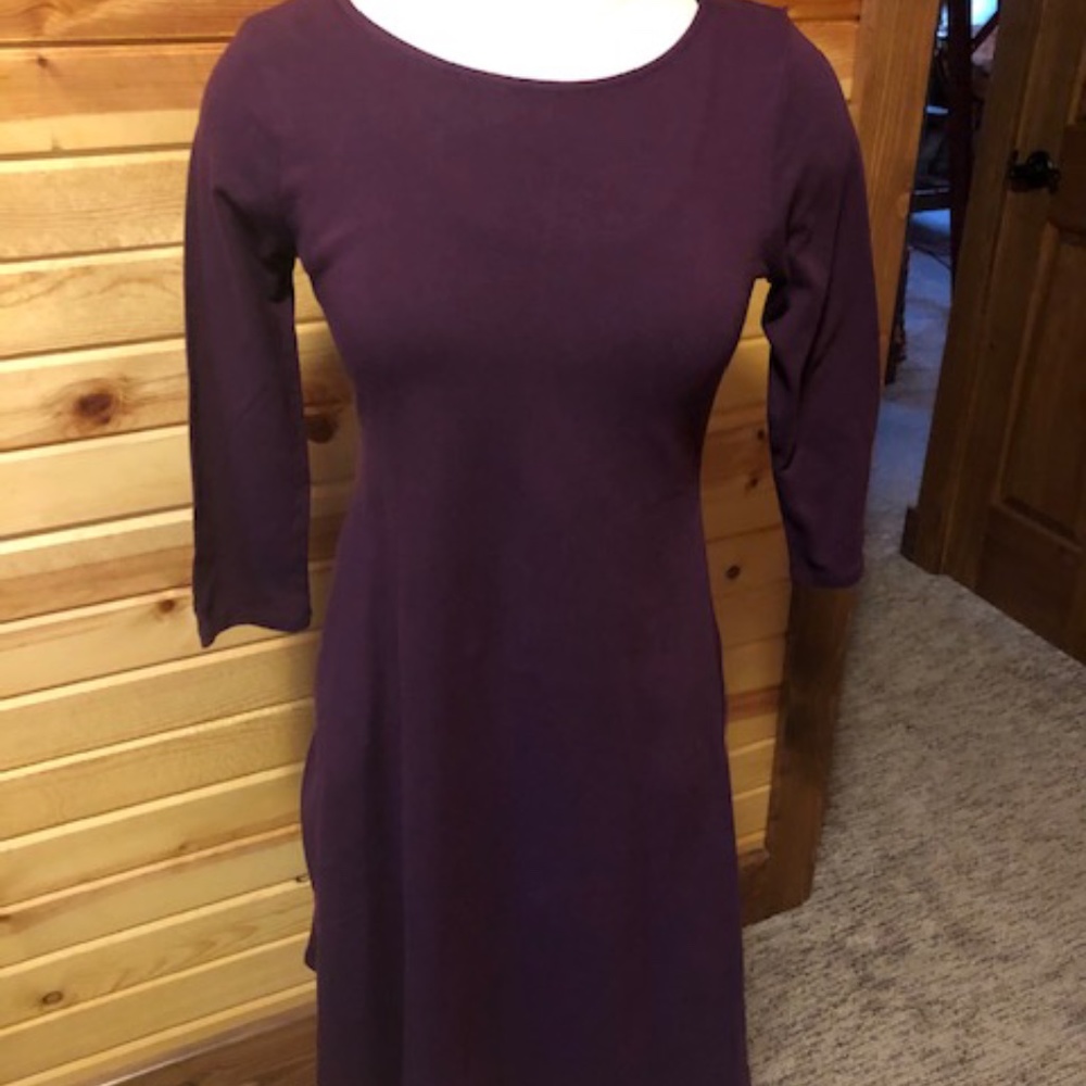 Dark Plum A-line Dress